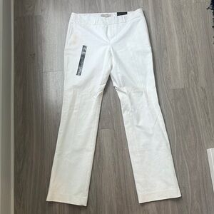 Banana Republic Ryan fit white work pants